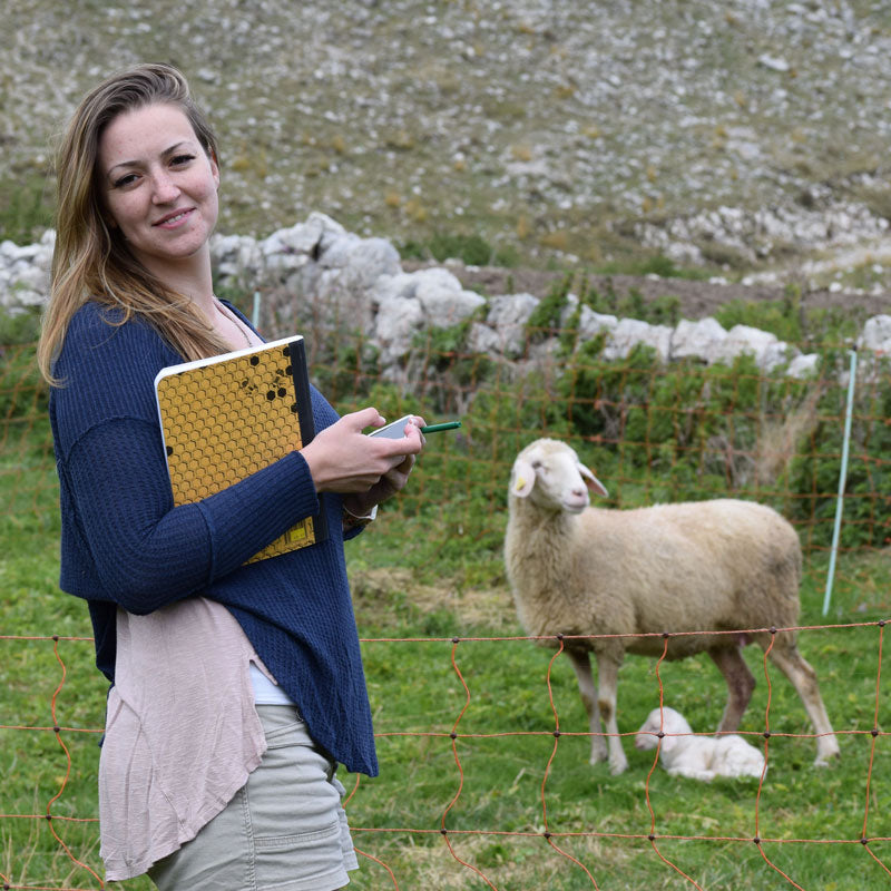 Tina Marcelli in the field