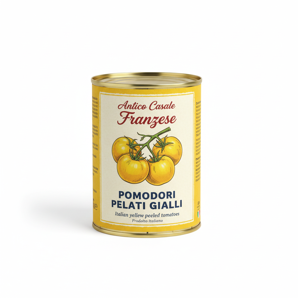 Pomodori Pelati Gialli Packaging